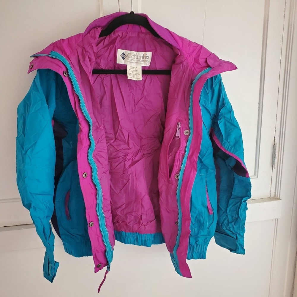 80s columbia vtg windbreaker 3 in 1 bugaboo jacket